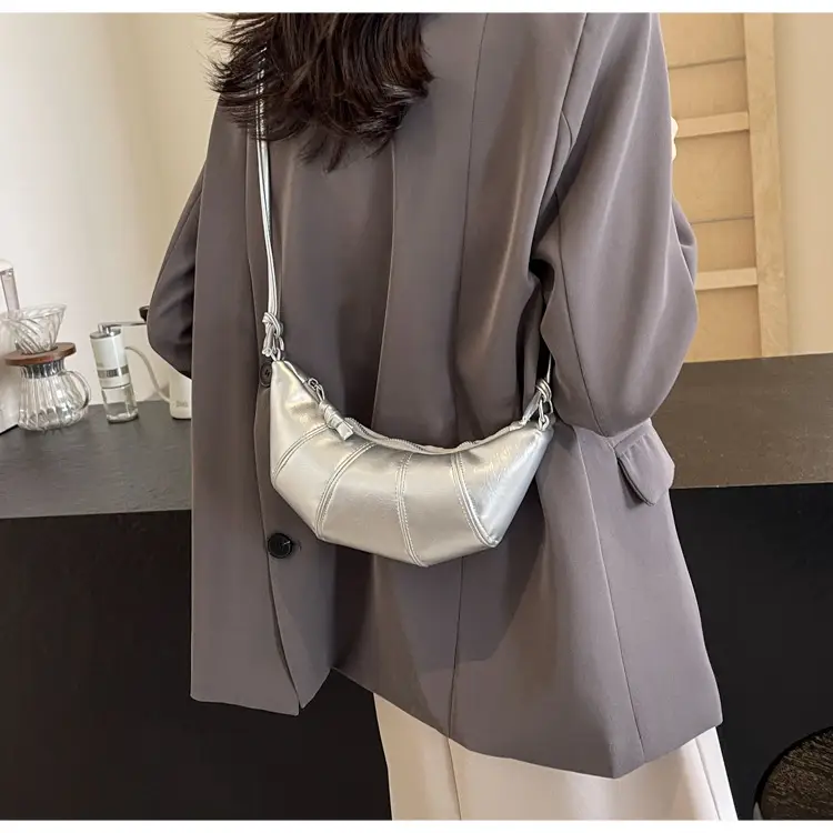 Silver One-Shoulder Crossbody Bag for Women — feature 23