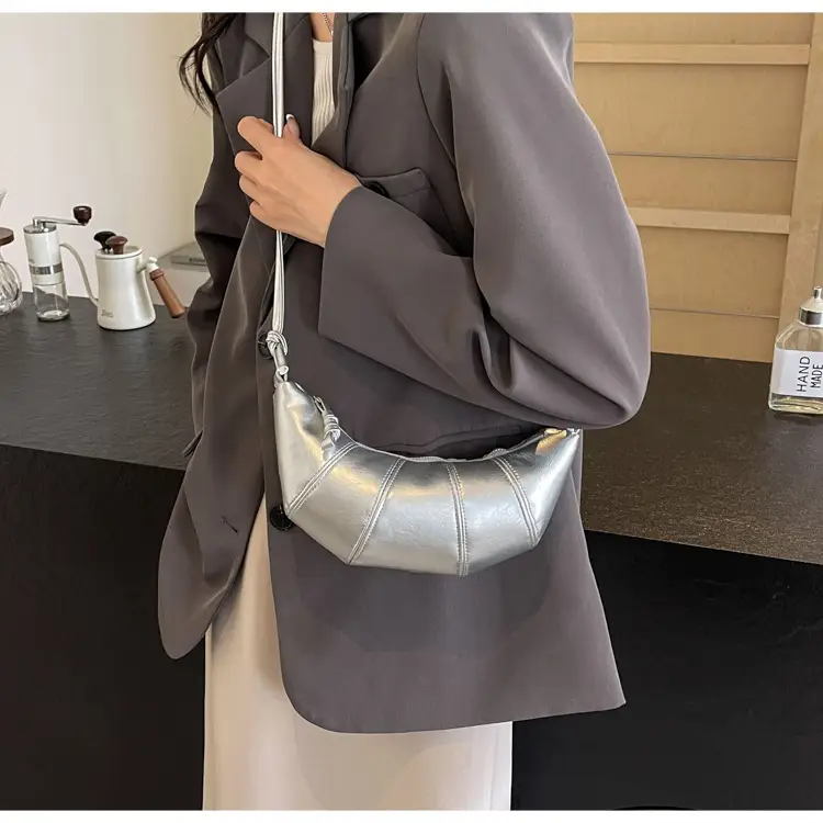 Silver One-Shoulder Crossbody Bag for Women — feature 24