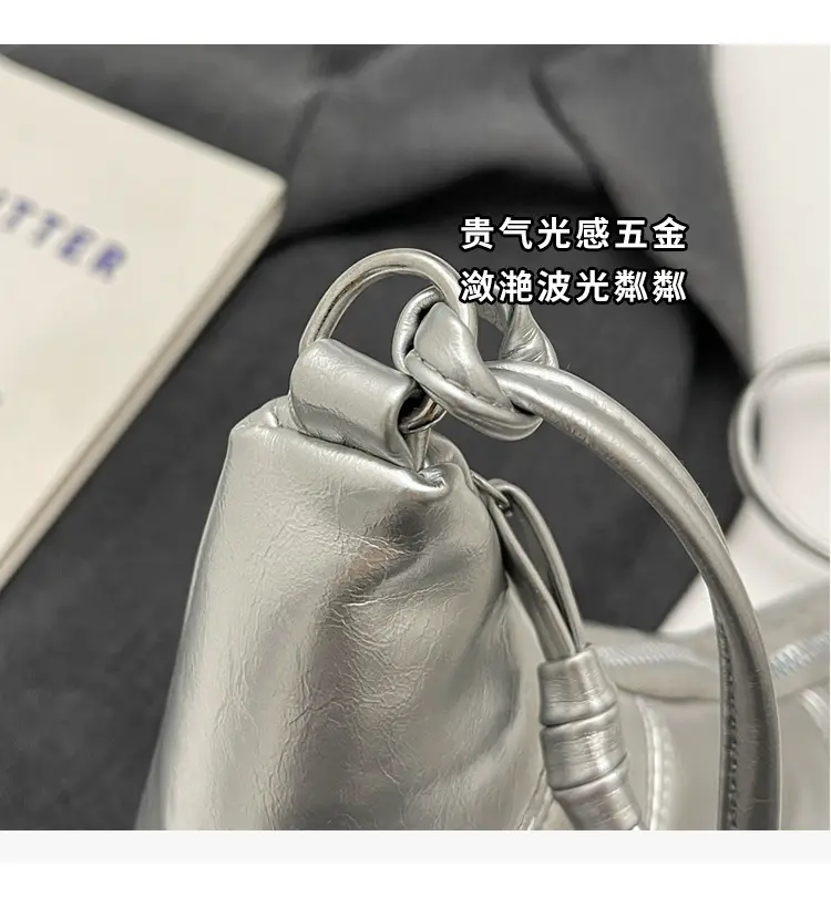 Silver One-Shoulder Crossbody Bag for Women — feature 4