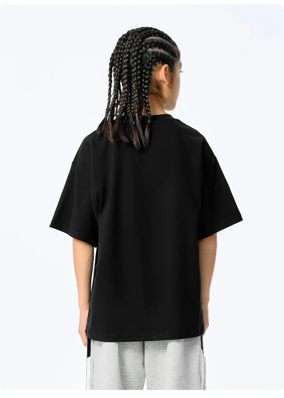 Blue Retro Embroidered T-Shirt for Kids Boys Summer Casual — feature 26