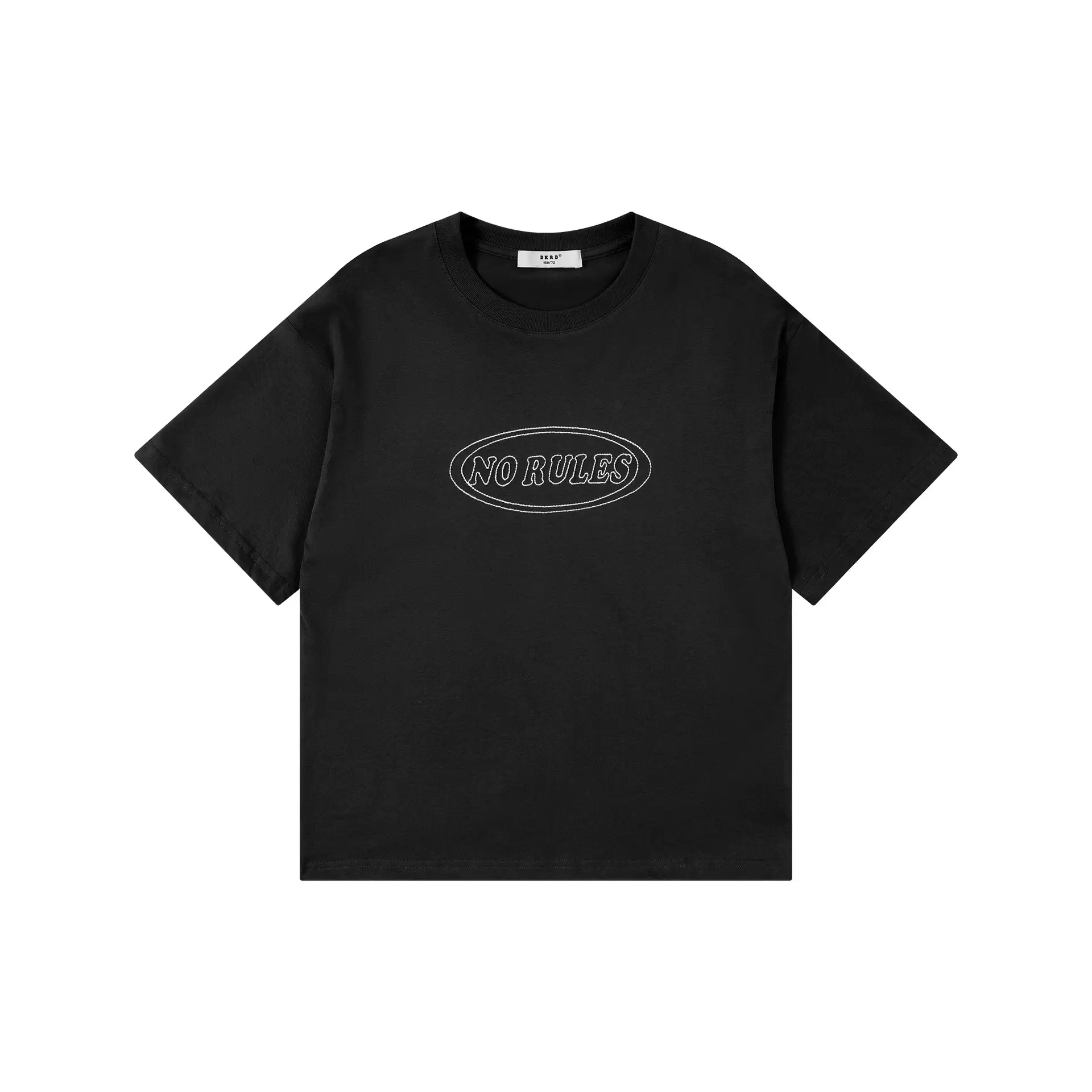 Blue Retro Embroidered T-Shirt for Kids Boys Summer Casual - Image 2