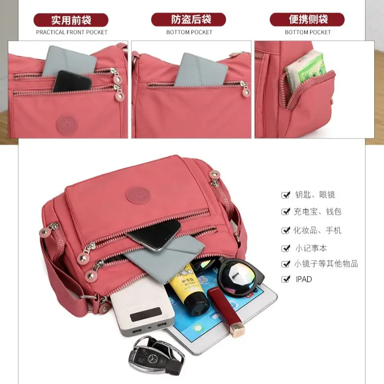 New Fashion Shoulder Bag for Women Nylon Crossbody