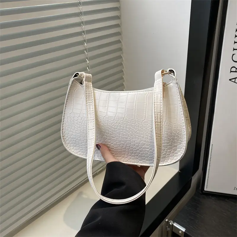 White Stone Pattern Shoulder Bag for Women — feature 17
