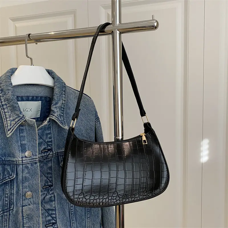 White Stone Pattern Shoulder Bag for Women — feature 18