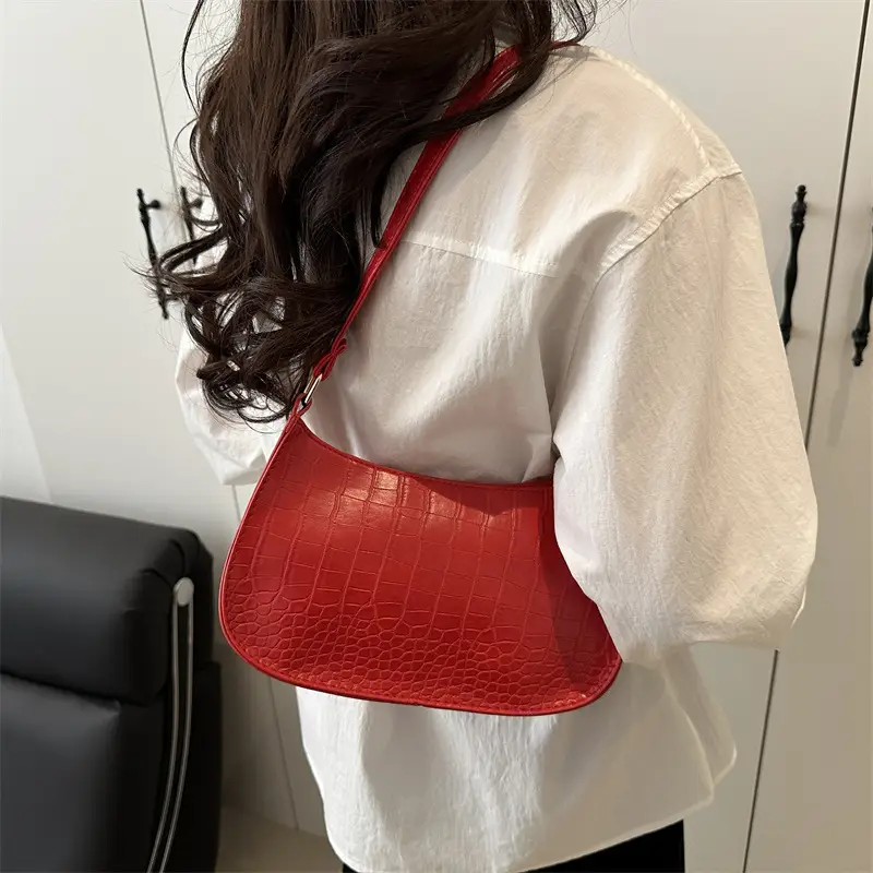 White Stone Pattern Shoulder Bag for Women — feature 24