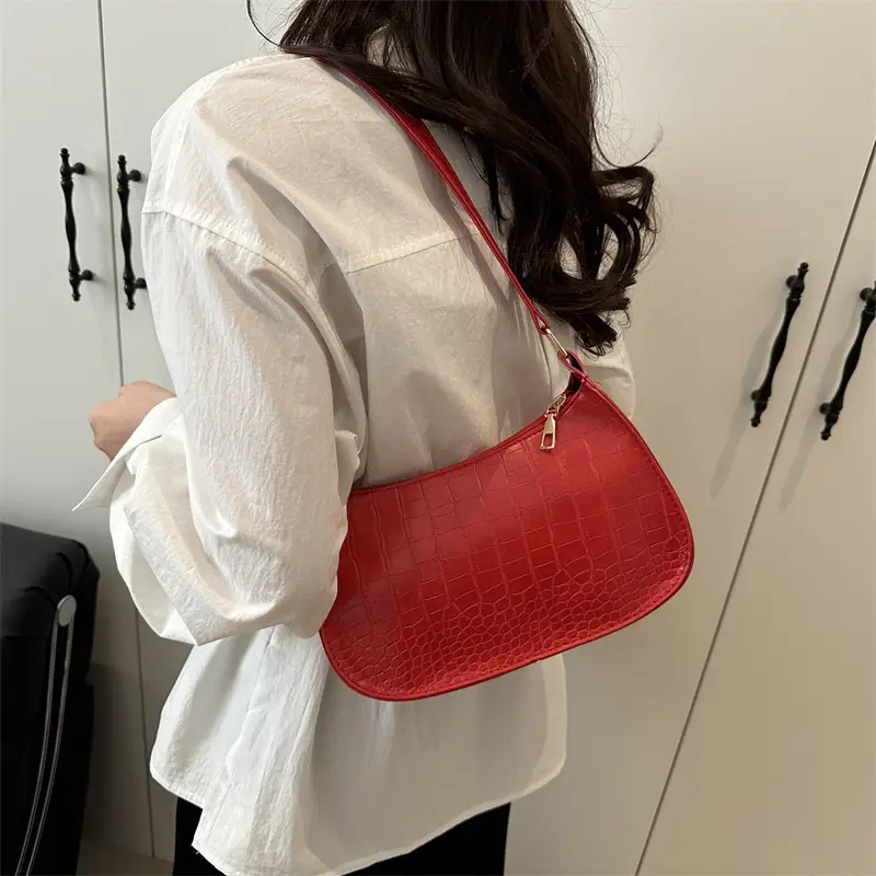 White Stone Pattern Shoulder Bag for Women — feature 26