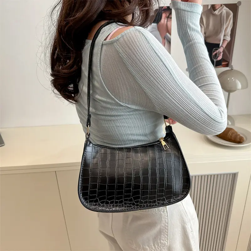 White Stone Pattern Shoulder Bag for Women — feature 28