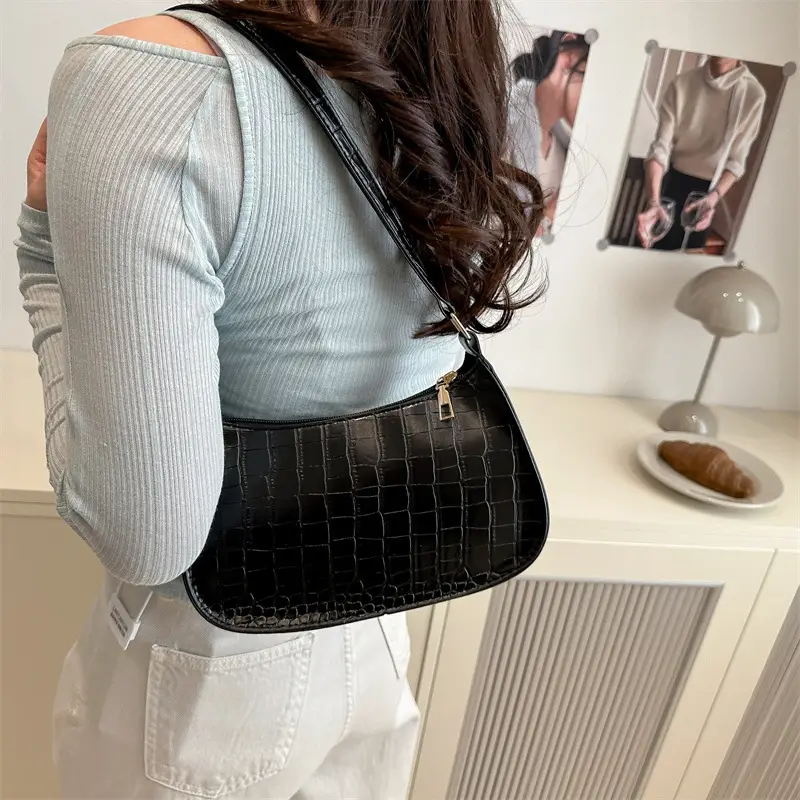 White Stone Pattern Shoulder Bag for Women — feature 30