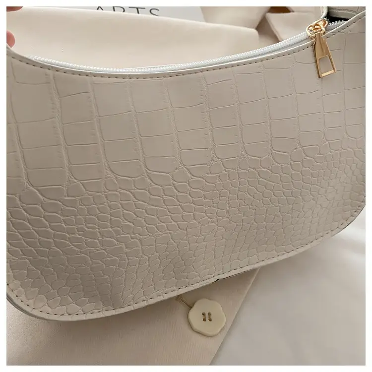 White Stone Pattern Shoulder Bag for Women — feature 8
