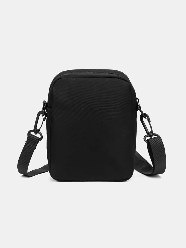 Custom Men's Japanese Style Black Messenger Bag - Image 9