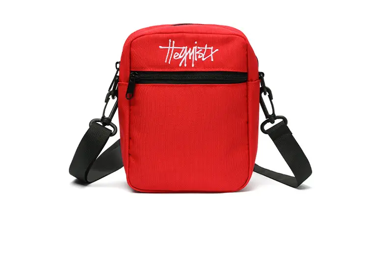 Custom Men's Japanese Style Black Messenger Bag — feature 16