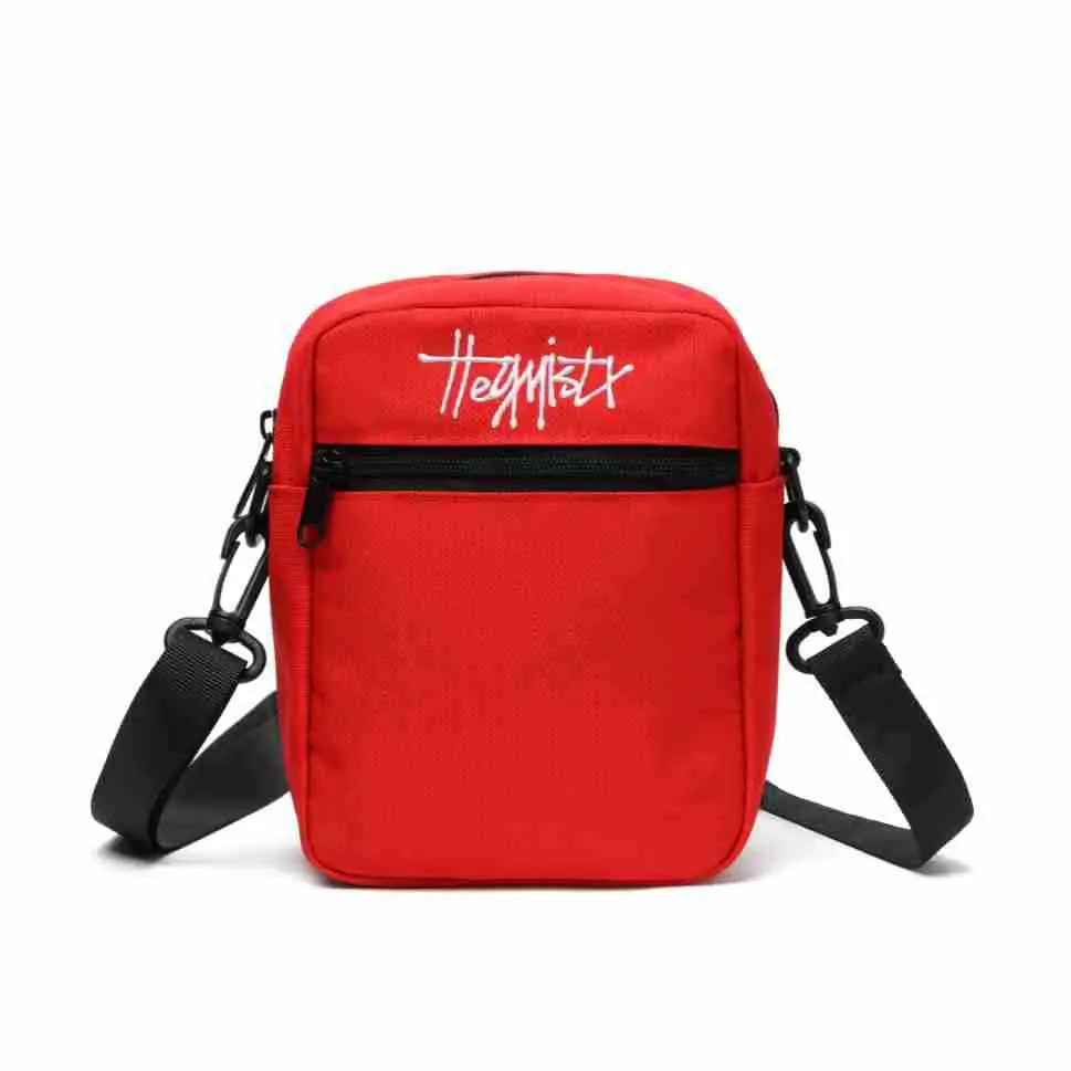 Custom Men's Japanese Style Black Messenger Bag - Image 2