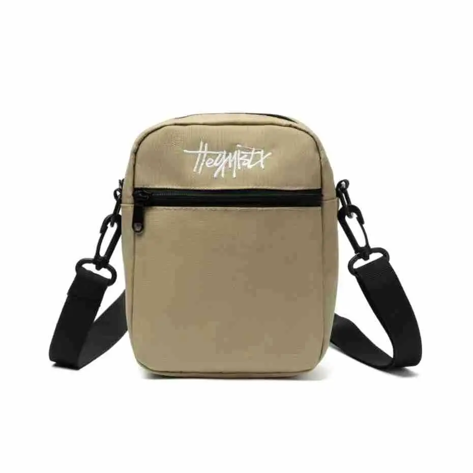 Custom Men's Japanese Style Black Messenger Bag - Image 3
