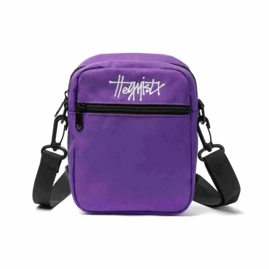 Custom Men's Japanese Style Black Messenger Bag - Image 4