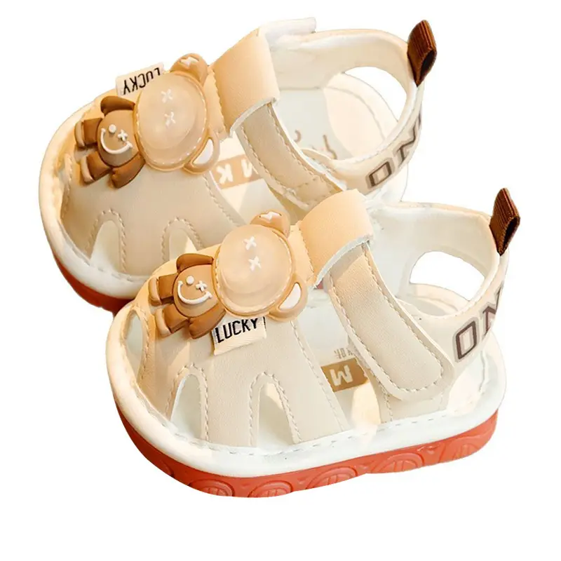 Toddler Sandals Summer Cream Non-Slip 1-2Y