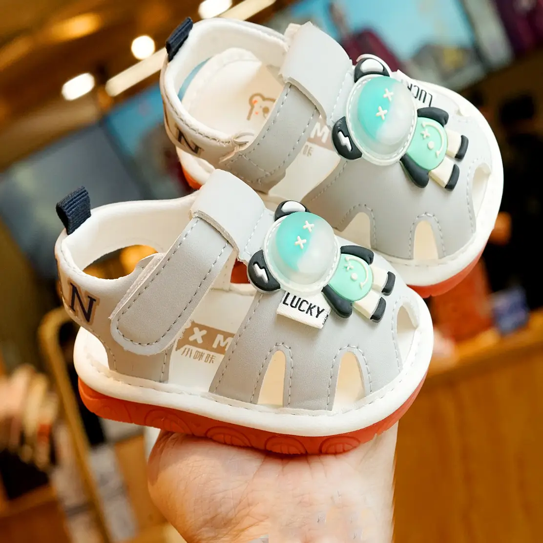 Toddler Sandals Summer Cream Non-Slip 1-2Y