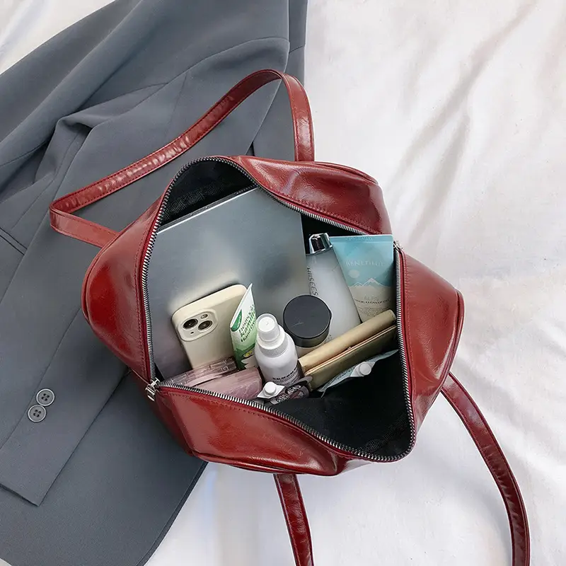 Retro Red Shoulder Bag Women 2025 Spring New - Image 6