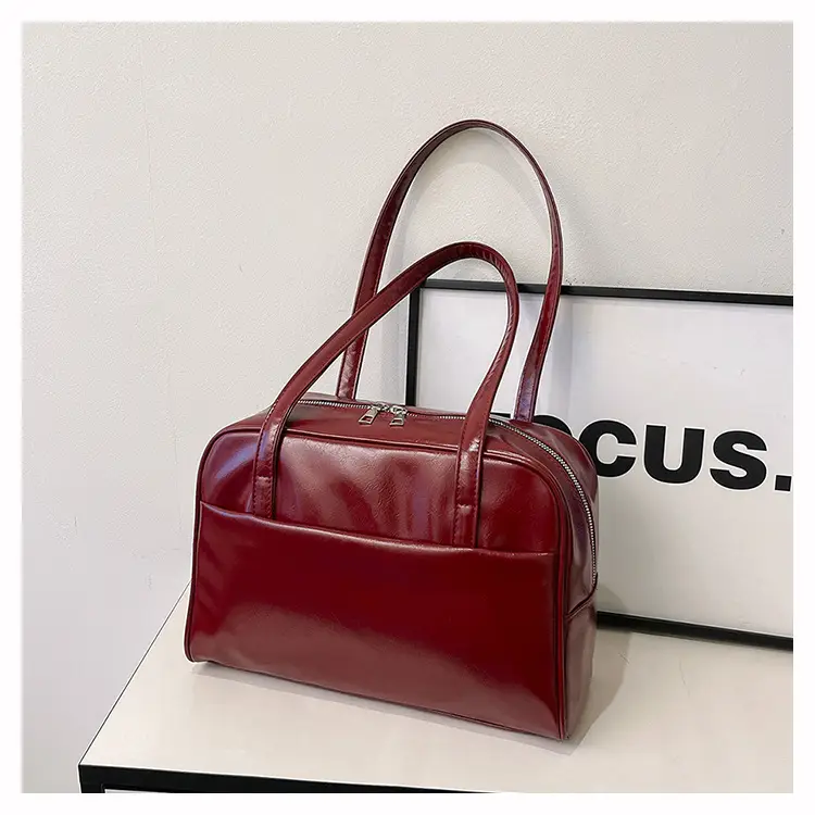 Retro Red Shoulder Bag Women 2025 Spring New — feature 20