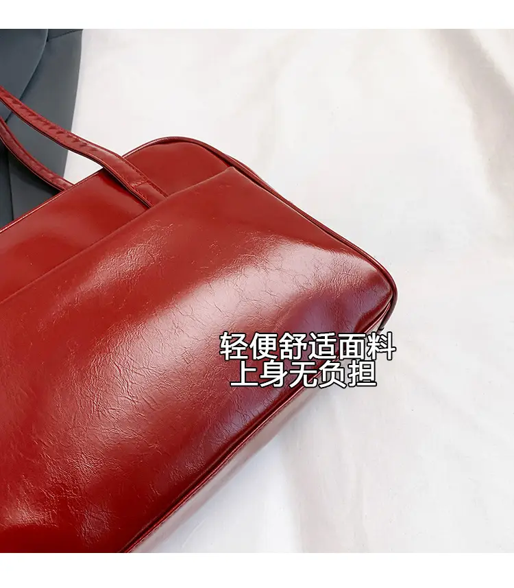 Retro Red Shoulder Bag Women 2025 Spring New — feature 4