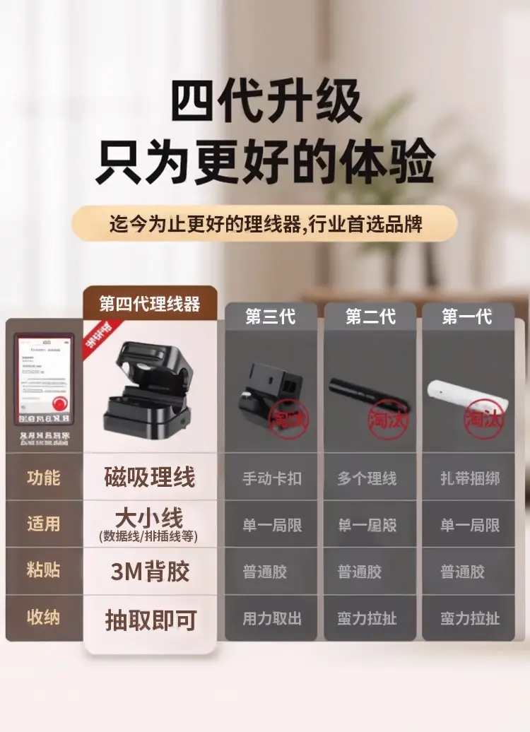 Magnetic Cable Clips for Phone & Computer Storage — feature 4