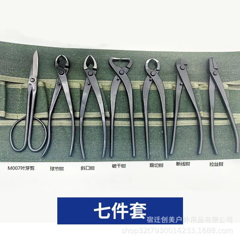 Cross-border foreign trade modeling bonsai tools ball joint pliers horse eye pliers novice entry suit gardening leaf bud scissors round head scissors - Image 11