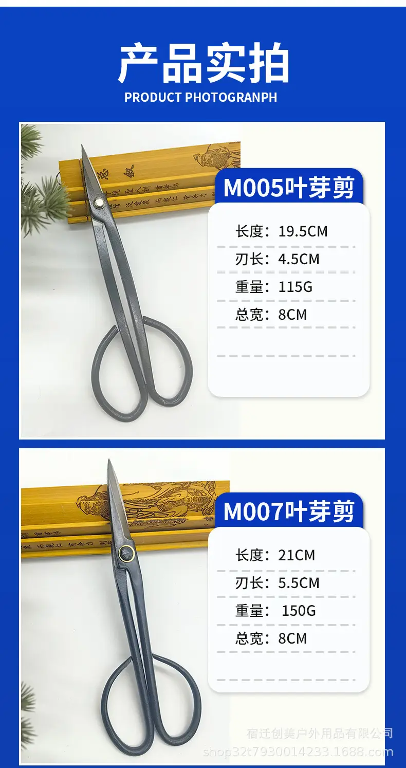 Cross-border foreign trade modeling bonsai tools ball joint pliers horse eye pliers novice entry suit gardening leaf bud scissors round head scissors — feature 7