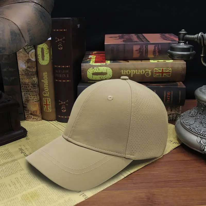 Men Women Hard Top Baseball Cap Grey - Image 2