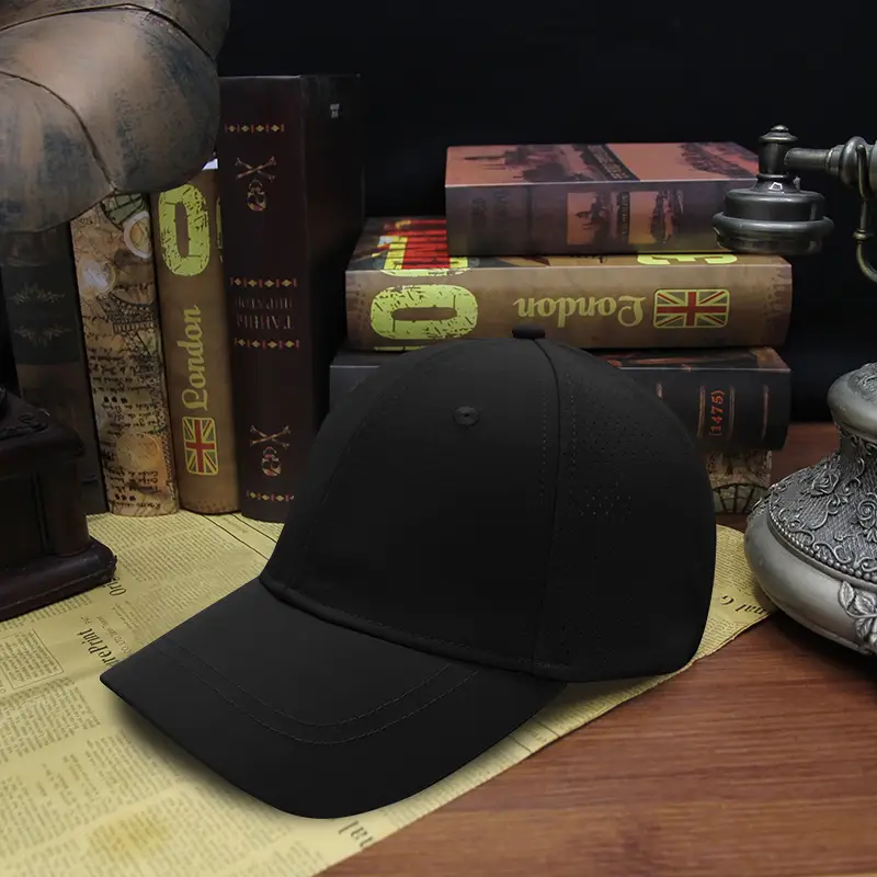 Men Women Hard Top Baseball Cap Grey - Image 4