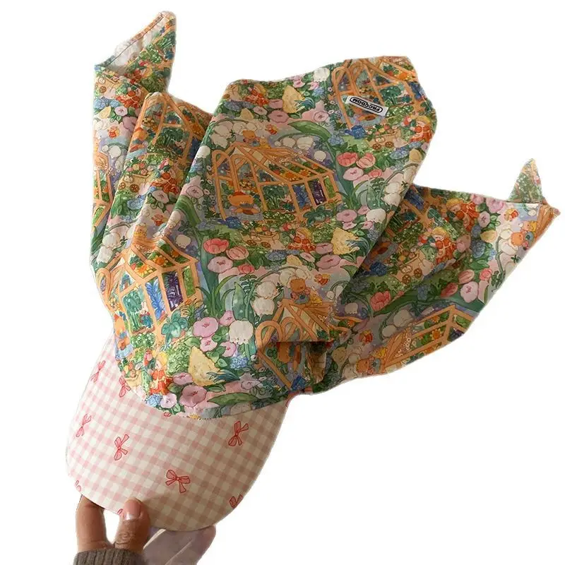 Women's Floral Print Headscarf Cap Spring Summer - Image 9