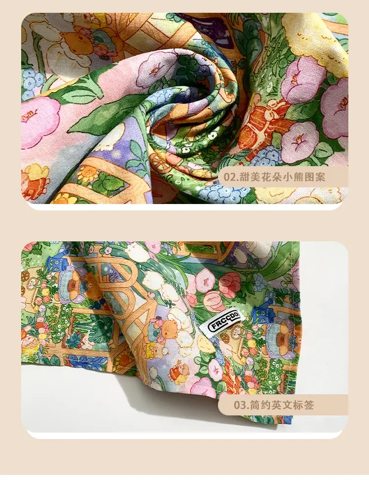 Women's Floral Print Headscarf Cap Spring Summer — feature 5