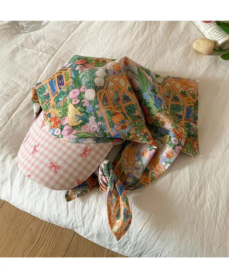 Women's Floral Print Headscarf Cap Spring Summer — feature 9