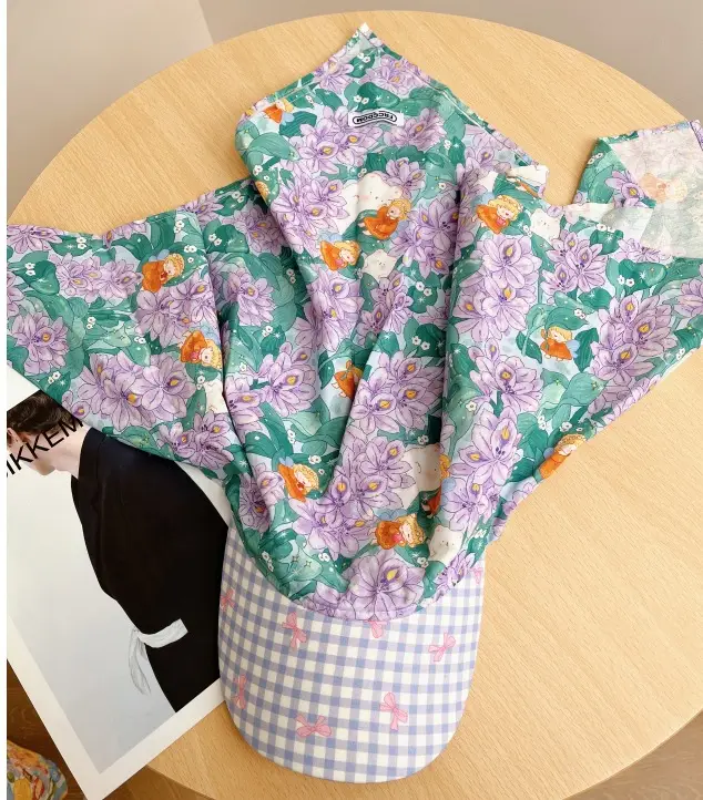 Women's Floral Print Headscarf Cap Spring Summer - Image 2