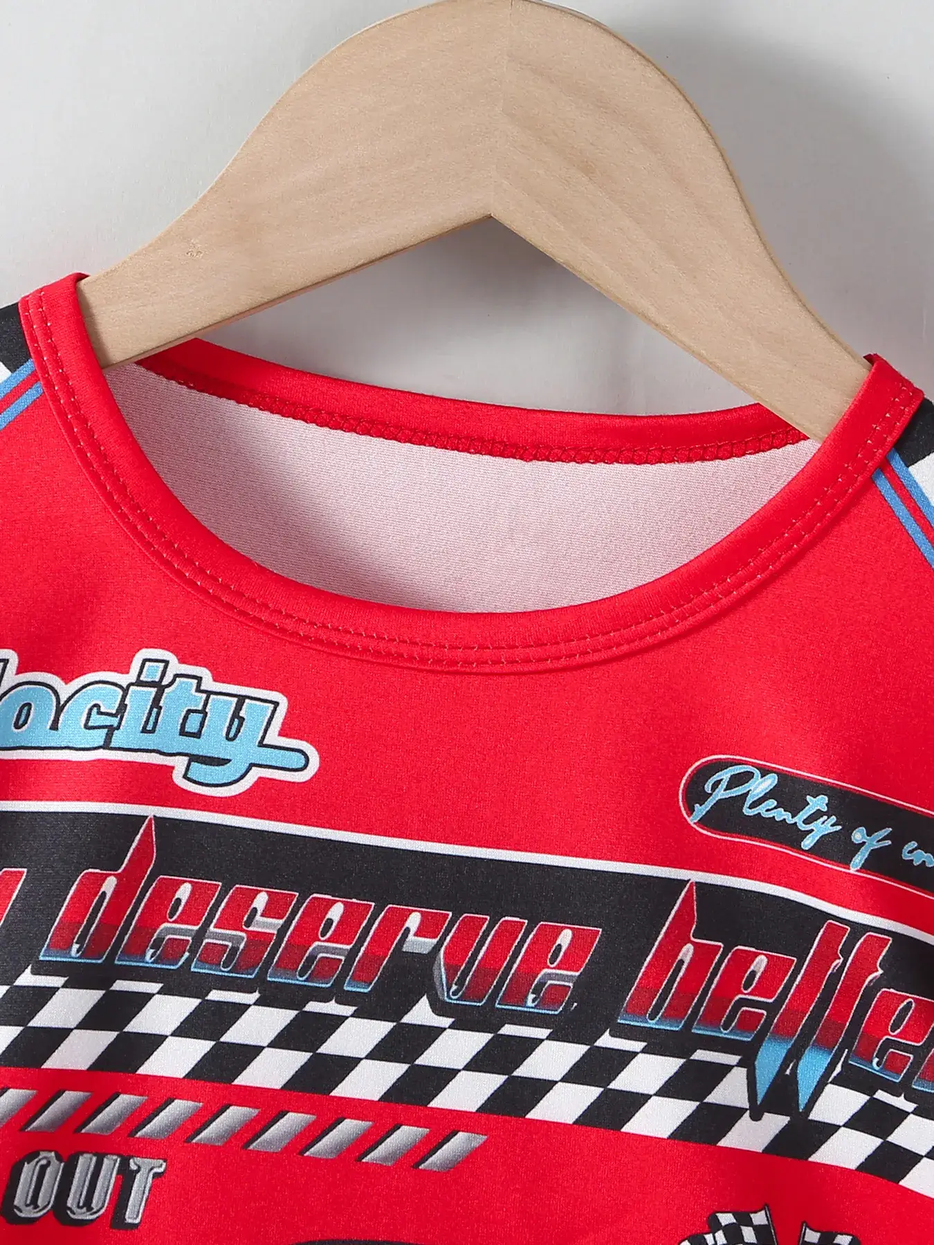 European and American Cross-Border Boys' Suits Summer New Trendyy Casual Short-Sleeved T-Shirt Shorts Racing Print Two-Piece Set Trendy