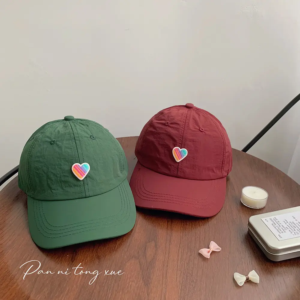 Spring Sunshade Cap Rainbow Love Kids — feature 25