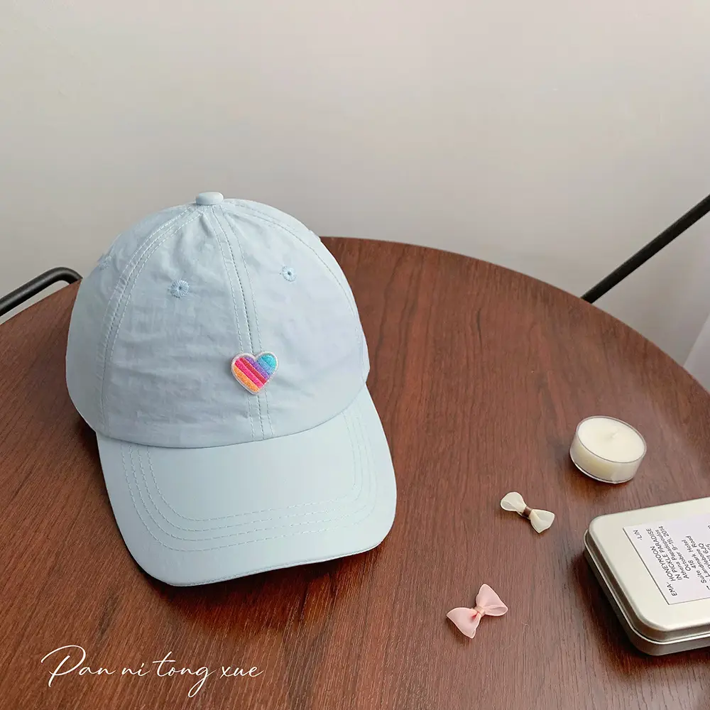 Spring Sunshade Cap Rainbow Love Kids — feature 43