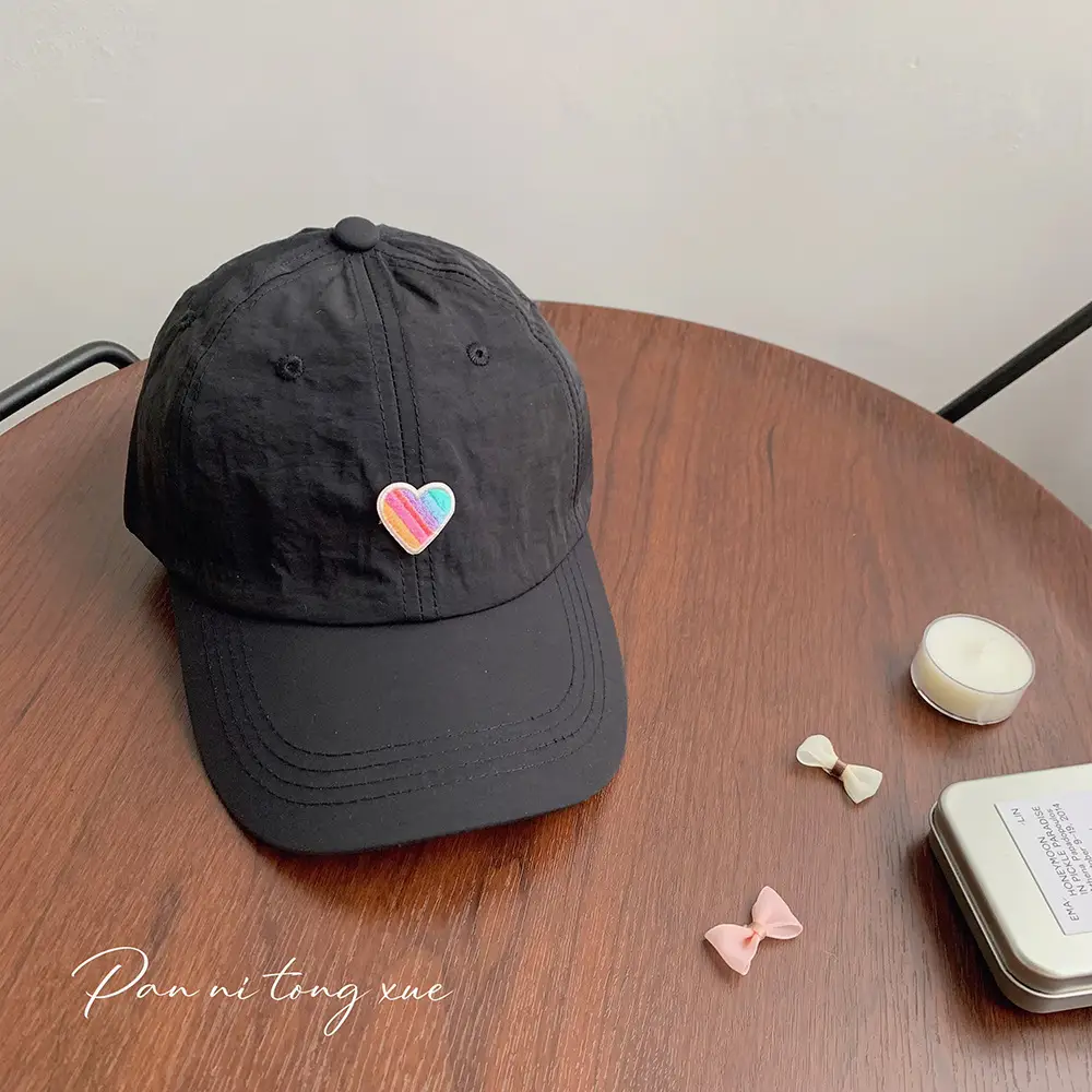Spring Sunshade Cap Rainbow Love Kids - Image 4