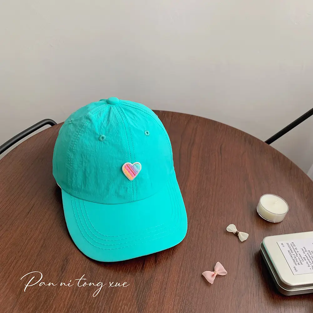 Spring Sunshade Cap Rainbow Love Kids - Image 5