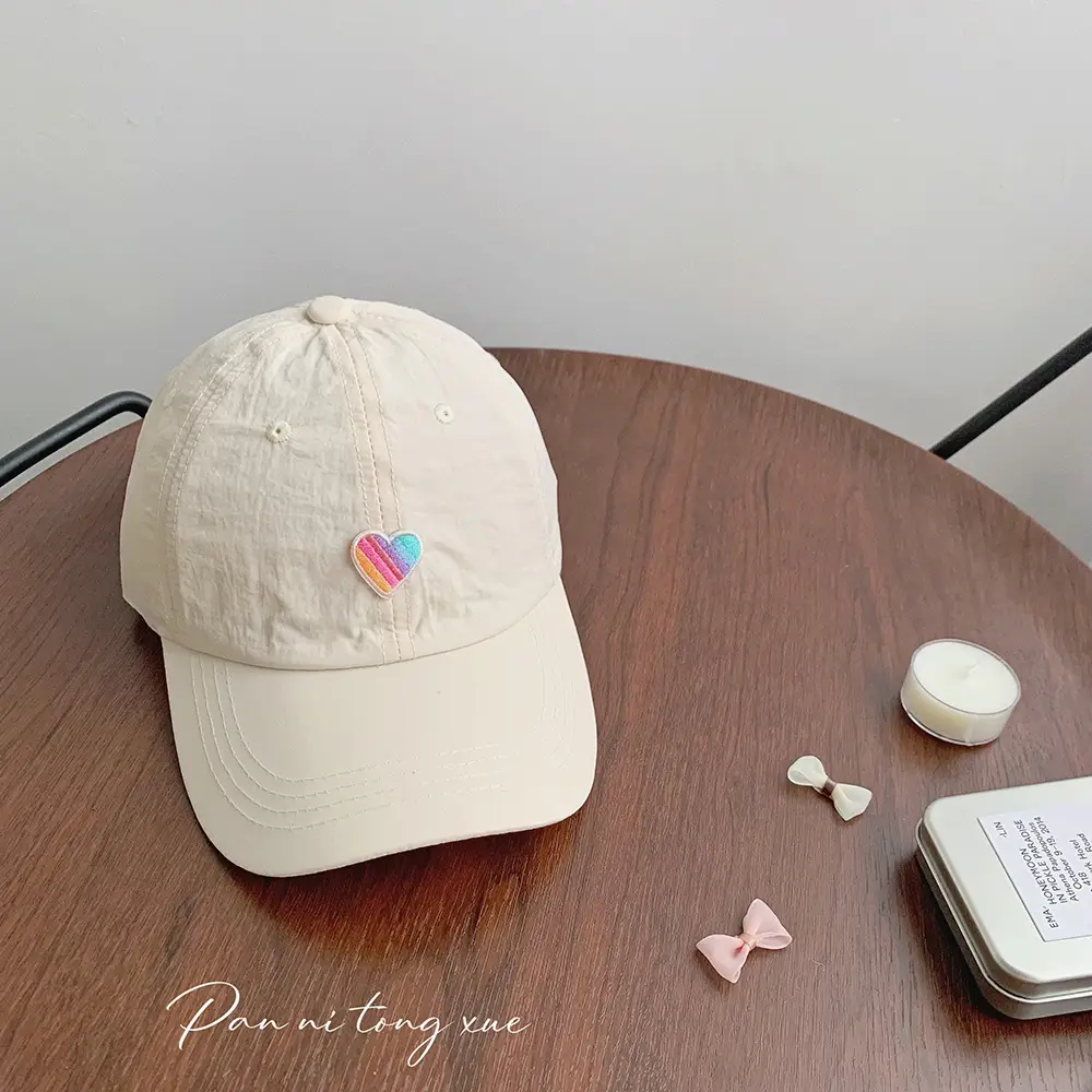 Spring Sunshade Cap Rainbow Love Kids - Image 8