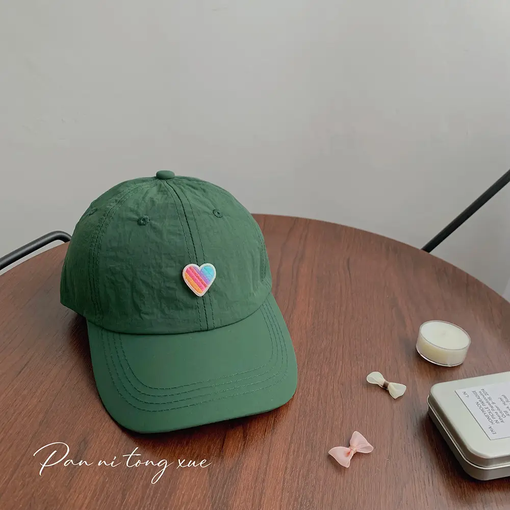 Spring Sunshade Cap Rainbow Love Kids — feature 35