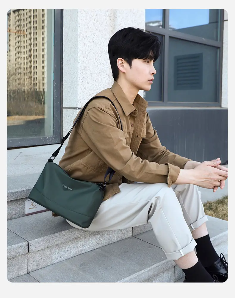 Men's Black Crossbody Bag Waterproof Leather Multi-Compartment — feature 31