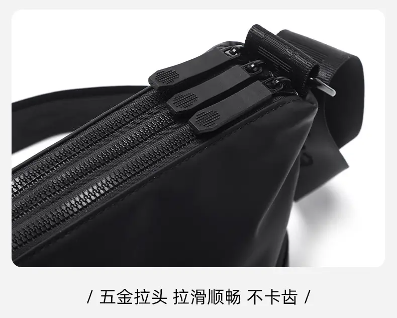 Men's Black Crossbody Bag Waterproof Leather Multi-Compartment — feature 35