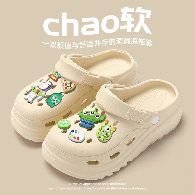 Pregnant Women's Cave Shoes Women's 2025 New Non-slip Thick-soled Beach Sandals Soft-soled Cave Shoes Women's Summer Outer Wear - Image 31