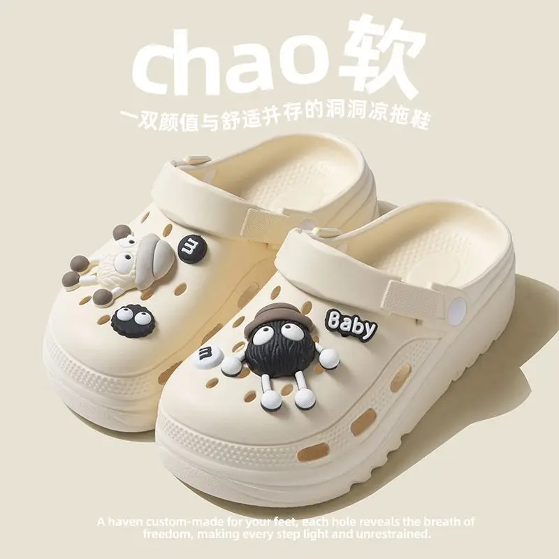 Pregnant Women's Cave Shoes Women's 2025 New Non-slip Thick-soled Beach Sandals Soft-soled Cave Shoes Women's Summer Outer Wear - Image 10