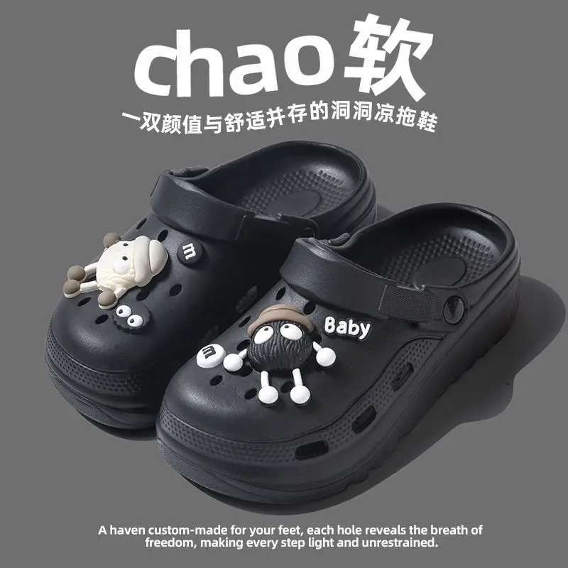 Pregnant Women's Cave Shoes Women's 2025 New Non-slip Thick-soled Beach Sandals Soft-soled Cave Shoes Women's Summer Outer Wear - Image 11