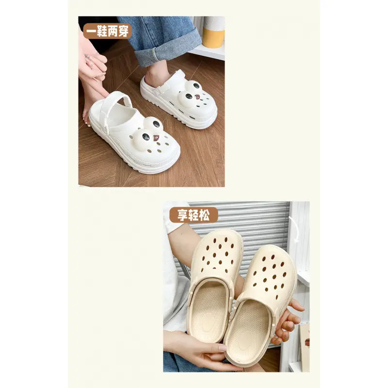 Pregnant Women's Cave Shoes Women's 2025 New Non-slip Thick-soled Beach Sandals Soft-soled Cave Shoes Women's Summer Outer Wear - Image 13