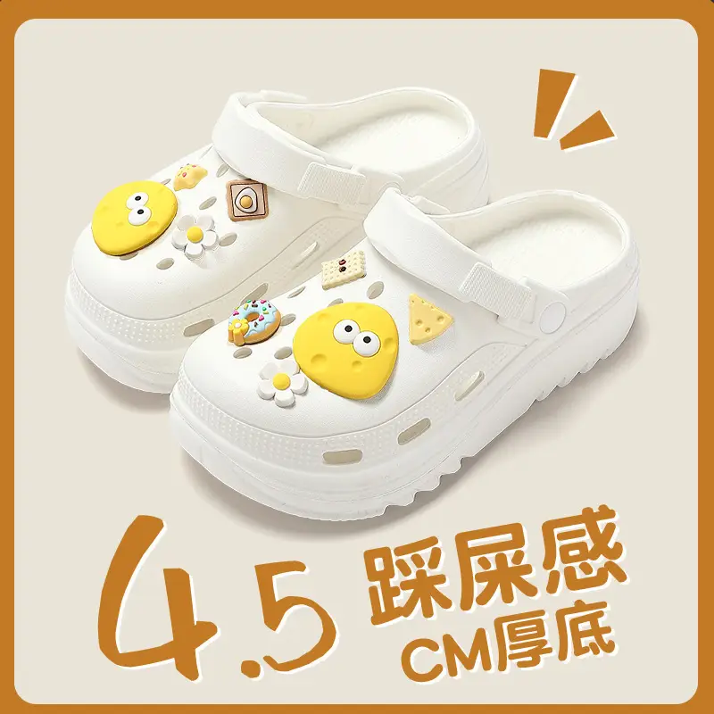 Pregnant Women's Cave Shoes Women's 2025 New Non-slip Thick-soled Beach Sandals Soft-soled Cave Shoes Women's Summer Outer Wear - Image 24