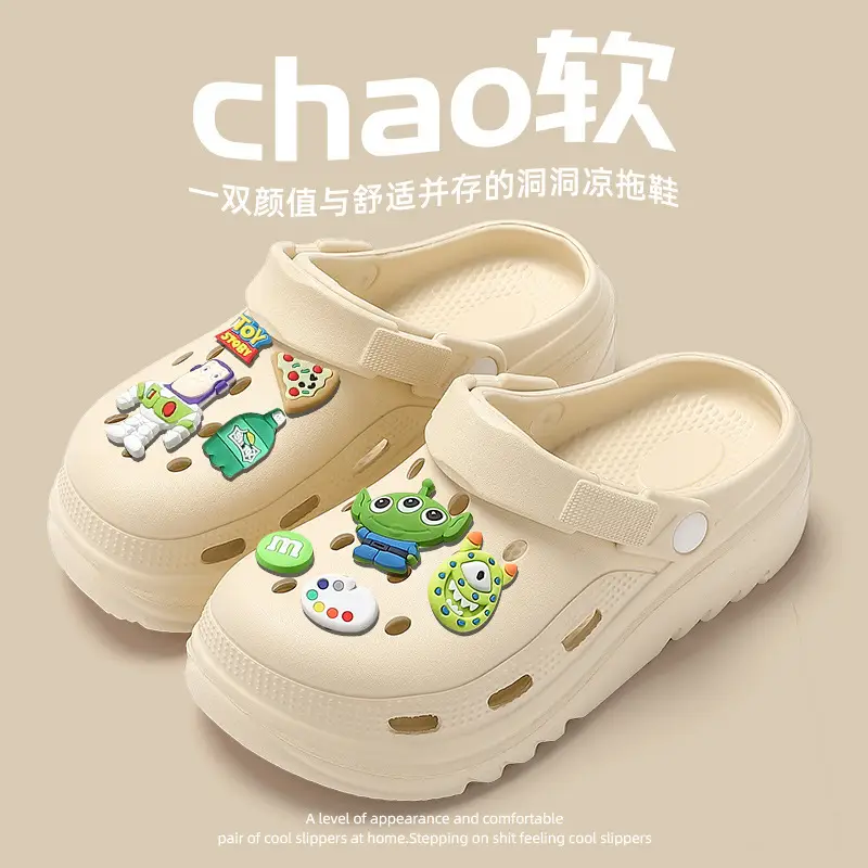 Pregnant Women's Cave Shoes Women's 2025 New Non-slip Thick-soled Beach Sandals Soft-soled Cave Shoes Women's Summer Outer Wear - Image 7