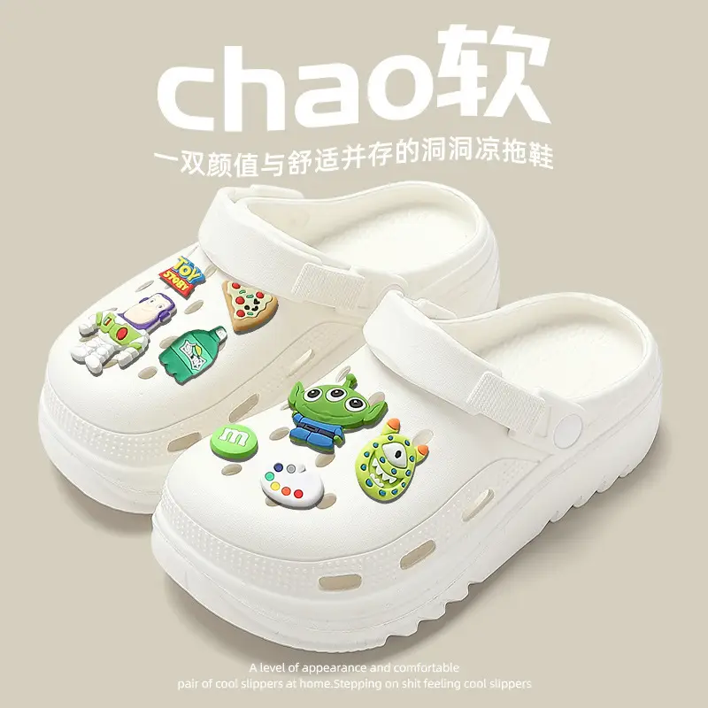 Pregnant Women's Cave Shoes Women's 2025 New Non-slip Thick-soled Beach Sandals Soft-soled Cave Shoes Women's Summer Outer Wear - Image 9