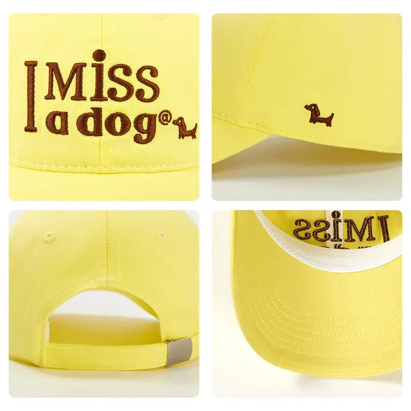 Miss IDOGG Baseball Cap Yellow Black Men Women - Image 5