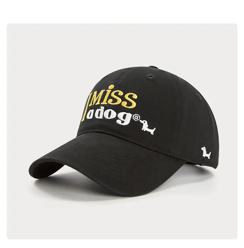 Miss IDOGG Baseball Cap Yellow Black Men Women — feature 16